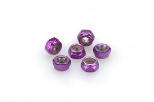 Nuts PUIG 0736L ANODIZED violet M6 (6pcs)