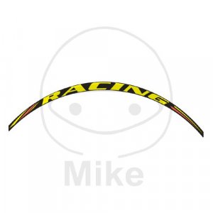 Wheel rim sticker JMT racing yellow