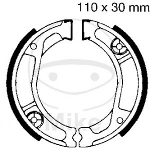 Brake shoe set EBC includings springs