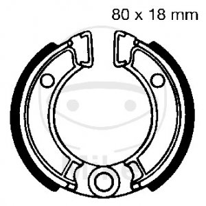 Brake shoe set EBC includings springs