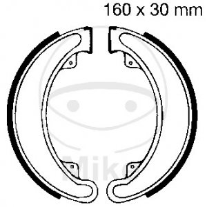 Brake shoe set EBC includings springs