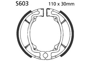 Brake shoe set EBC includings springs