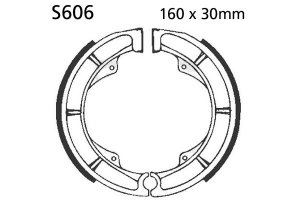 Brake shoe set EBC includings springs