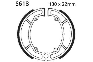 Brake shoe set EBC including springs