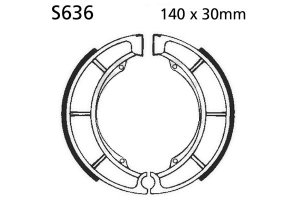 Brake shoe set EBC including springs