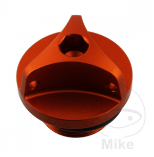 Oil filler cap PRO BOLT aluminium orange