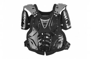 Chest protector POLISPORT XP2 JUNIOR black/silver/black