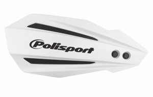 Handguard POLISPORT MX BULLIT with mounting system White