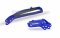 Chain guide / slider kit POLISPORT blue Yam 98