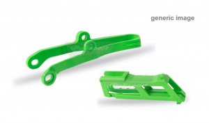 Chain guide / slider kit POLISPORT green 05