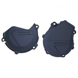 Clutch and ignition cover protector kit POLISPORT Plavi