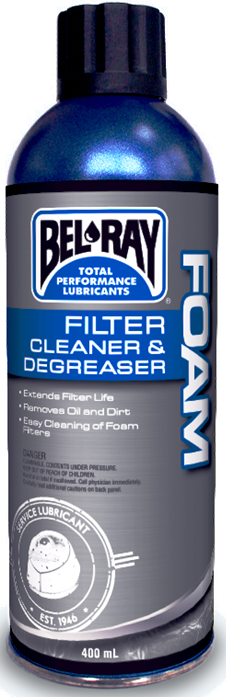 Sredstvo za čiščenje filtera Bel-Ray FOAM FILTER CLEANER & DEGREASER (400ml Spray)