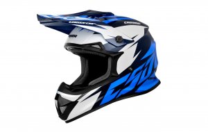 Motocross Helmet CASSIDA CROSS CUP TWO blue/ dark blue/ white XS