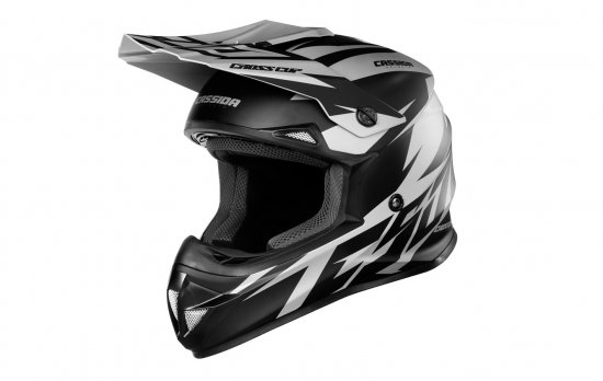 Motocross Helmet CASSIDA CROSS CUP TWO grey matt/ black XL