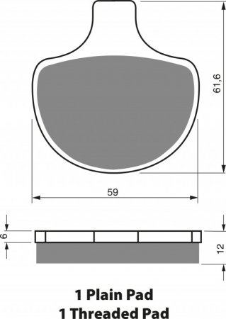 Disk pločice GOLDFREN S3 for HARLEY DAVIDSON XLH Sportster Deluxe 883 (1989-1992)