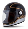 Full face helmet CASSIDA Fibre Jawa Sport black/ silver/ gold XS