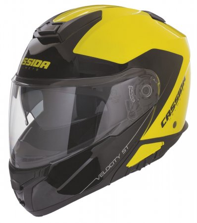 Full face helmet CASSIDA VELOCITY ST 2.1 yellow fluo / black M