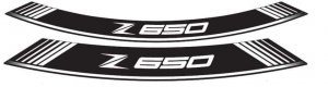 Rim strip PUIG Z650 white set of 8 rim strips