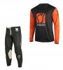 Set of MX pants and MX jersey YOKO SCRAMBLE black; black/orange 30 (S)