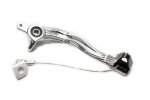 Brake pedal MOTION STUFF 83P-0841002 silver body, black steel fixed tip Steel Fixed Tip
