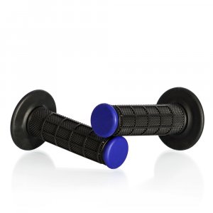 Motokros gripi MOTION STUFF ADVANCED Black/Blue (half-waffle)