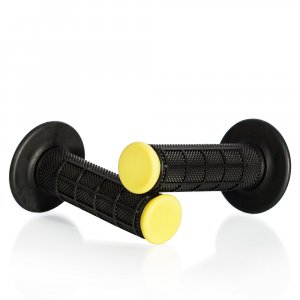 Motokros gripi MOTION STUFF ADVANCED Black/Yellow (half-waffle)