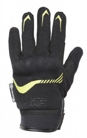 Rukavice GMS JET-CITY KIDS black-yellow fluo S